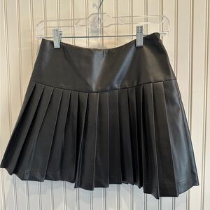 Bardot Black Pleated Mini Skirt